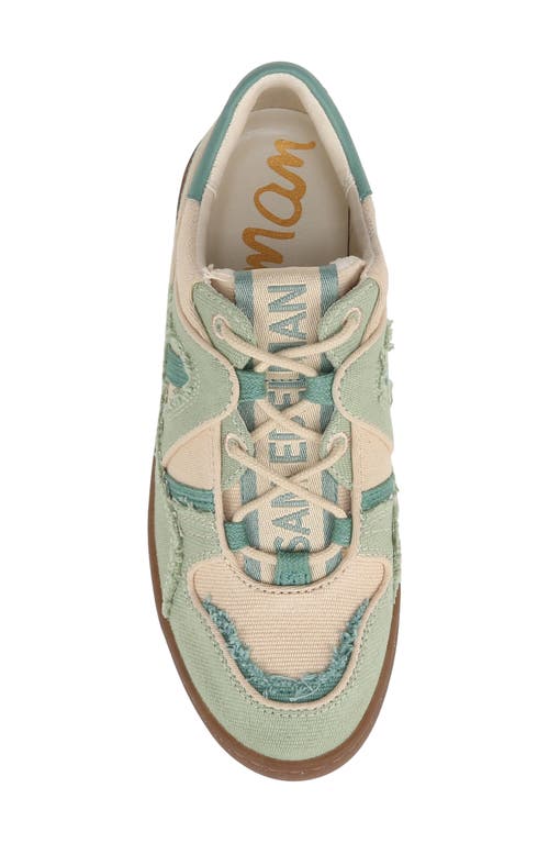Sam Edelman Jayne Low Top Sneaker In Washed Palm/linen