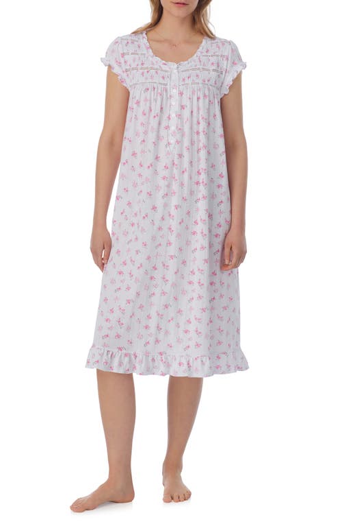 Eileen West Cap Sleeve Waltz Nightgown in Sm Flora 