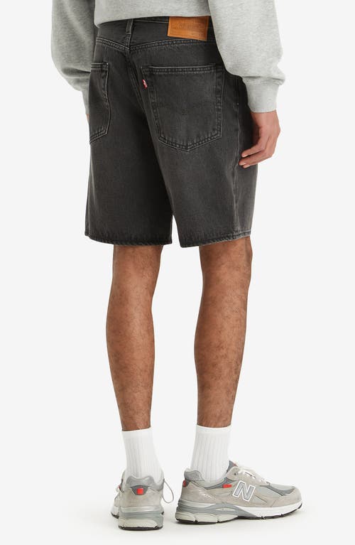 Levi's 468 Loose Denim Shorts In Washed Black In We Got Motion Shorts