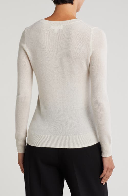 Nordstrom Crewneck Cashmere Sweater In Ivory Pristine
