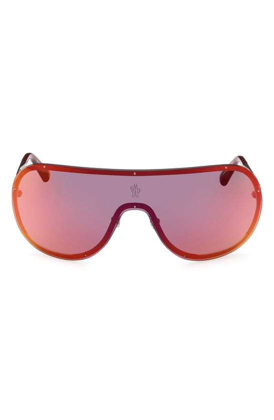 Moncler Avionn Shield Sunglasses In Bordeaux Mirror Modesens 9347