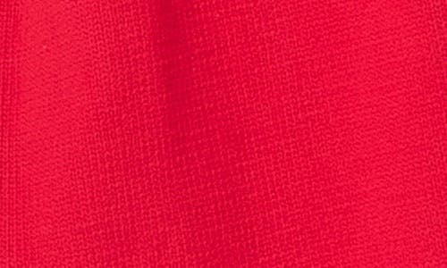 Shop Endless Rose Scarf Detail Crewneck Sweater In Red