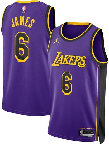 Jordan Brand Unisex Jordan Brand LeBron James Purple Los Angeles Lakers  Swingman Jersey - Statement Edition
