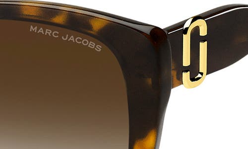 Marc Jacobs 57mm Gradient Cat Eye Sunglasses In Havana/brown