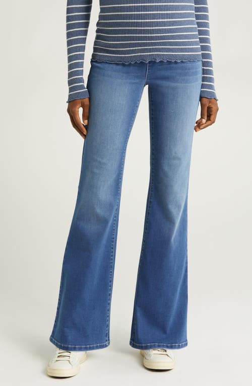 Better Butter Over the Bump Slim Bootcut Maternity Jeans in Serenity