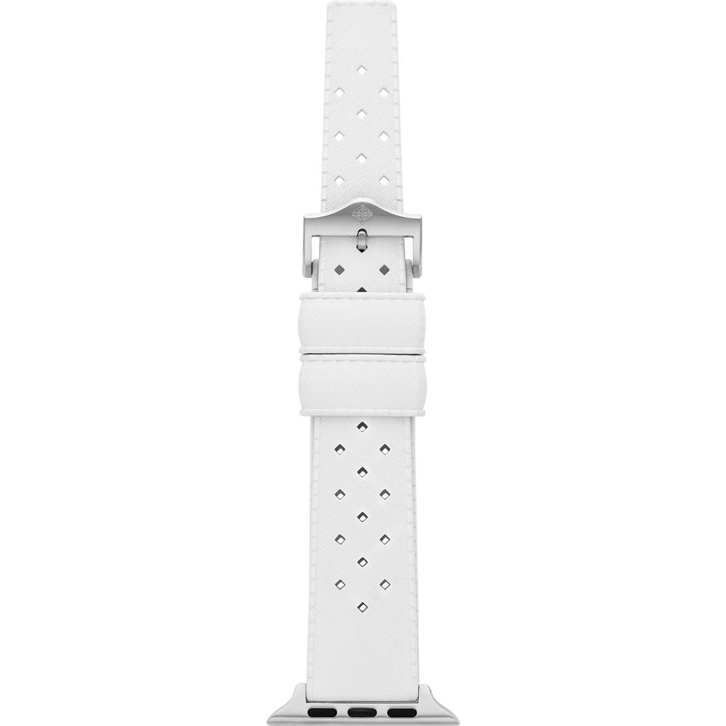 Zodiac Tropic Rubber Apple Watch® Watchband In White