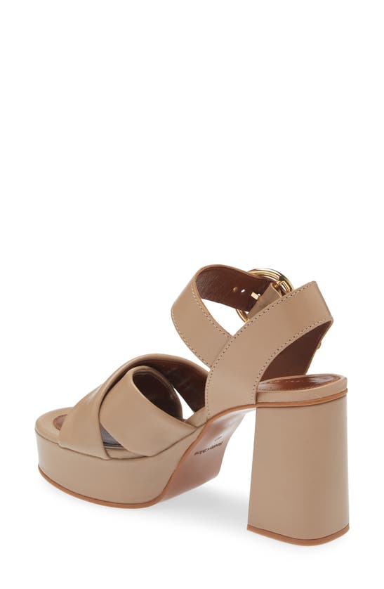 Shop See By Chloé Gaucho Platform Sandal In Biscotto