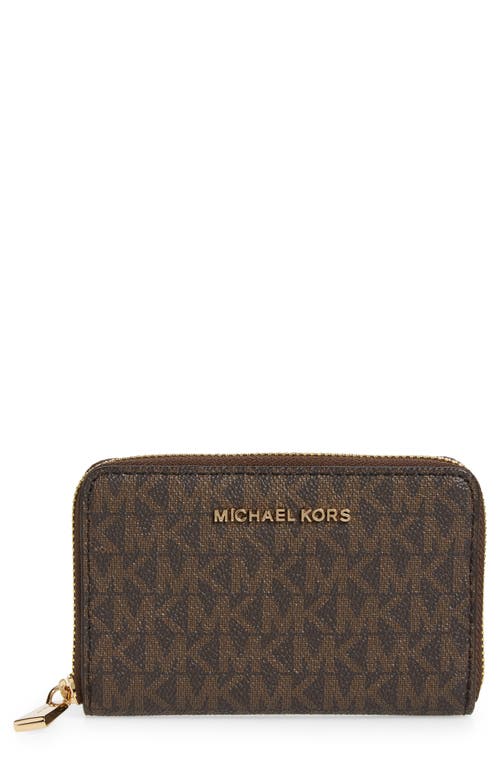 UPC 193599038643 product image for MICHAEL Michael Kors Small Zip Around Wallet in Brn/acorn at Nordstrom | upcitemdb.com