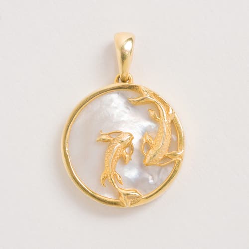 Freya Rose Zodiac Necklace In Pisces