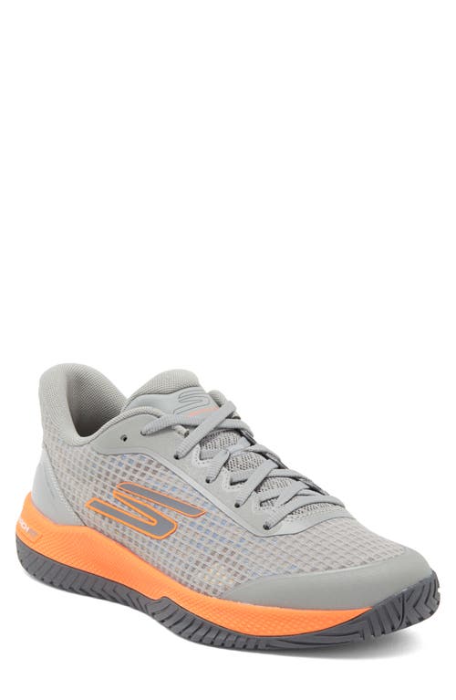 Shop Skechers Viper Court Pro Pickleball Sneaker In Gray/orange