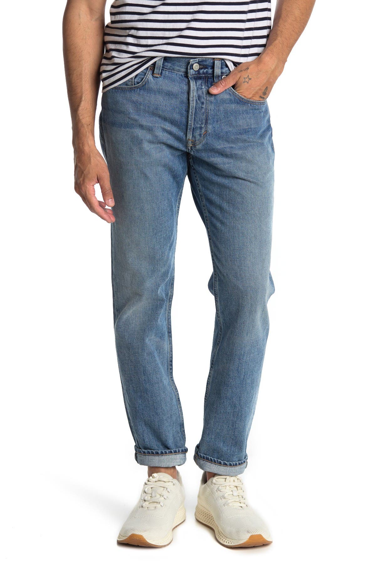 Alex Mill Straight Leg Denim Jeans In Open Blue30