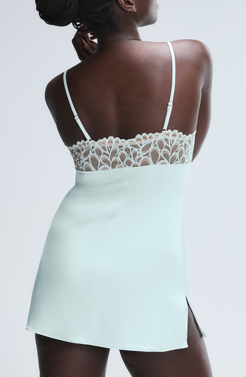 Savage X Fenty Savage Not Sorry Slip In Mint Blue/brown