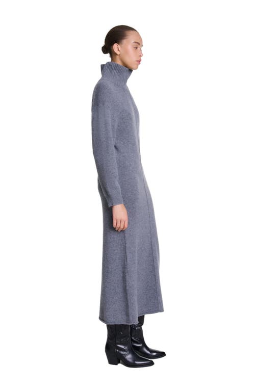 Shop Maje Knit Maxi Dress In Grey