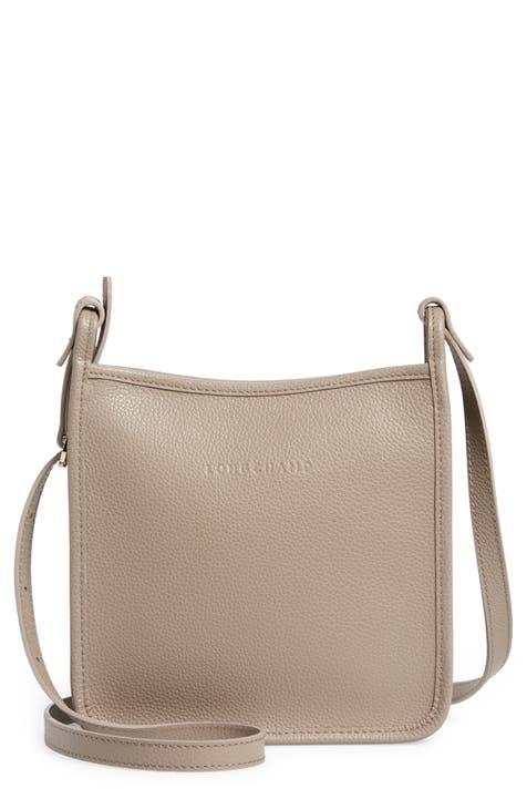 Longchamp, Bags, Authentic Longchamp White Quadri Pebbled Leather Hobo  Shoulder Bag