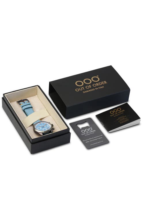 Out Of Order Sporty Cronografo Chronograph Automatic Blue Dial Men's Watch Ooo.001-23.az.az In Light Blue