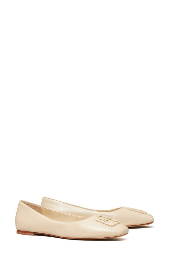 Tory Burch Georgia Square Toe Ballet Flat In Dulce De Leche