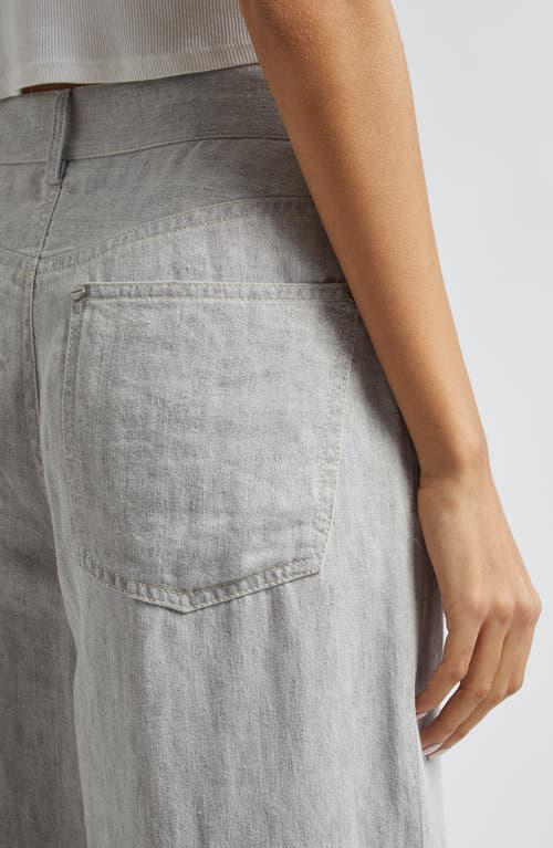 Twp Tiny Dancer Hemp Wide Leg Pants In Light Heather Grey
