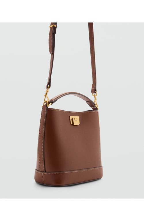 Shop Mango Mini Faux Leather Shopper Bag