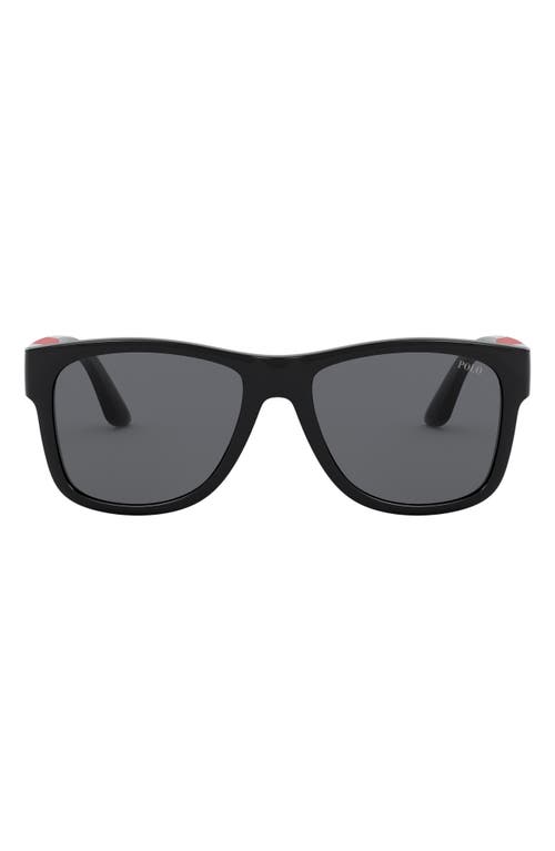 Polo Ralph Lauren 54mm Rectangular Sunglasses in Black at Nordstrom