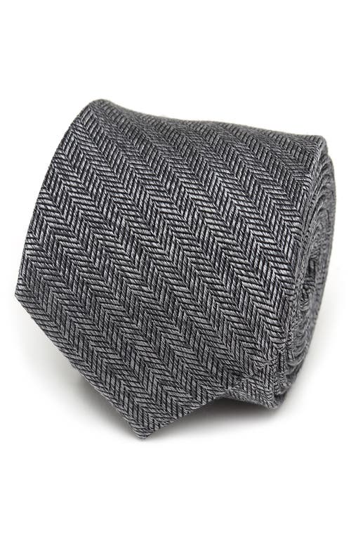 Cufflinks, Inc. Herringbone Silk Tie in Gray at Nordstrom