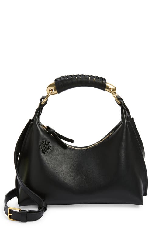 Altuzarra Small Athena Leather Top Handle Bag in Black at Nordstrom