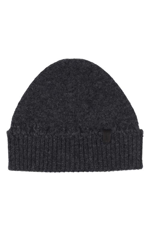 AllSaints Wool Cuffed Beanie in Charcoal at Nordstrom