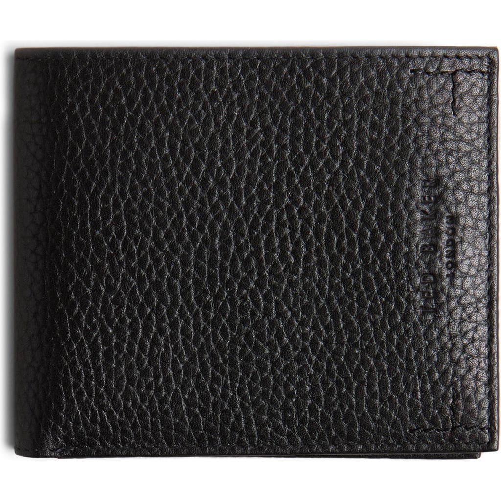 Ted Baker London Colorblock Leather Bifold Wallet In Black