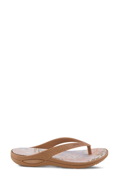 Shop Spring Step Contilo Flip Flop In Tan