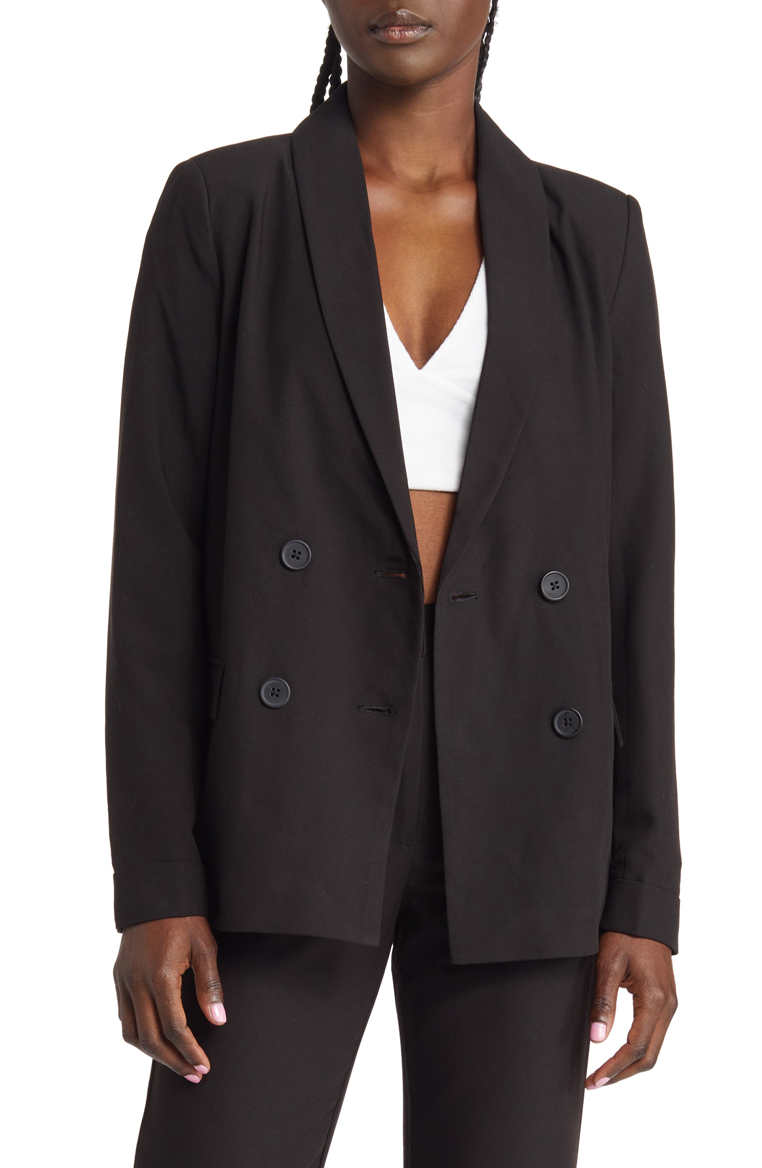 nordstrom double breasted blazer