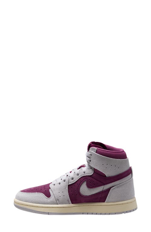 Shop Jordan Air  1 Zoom Comfort 2 High Top Sneaker In Bordeaux/neutral Grey