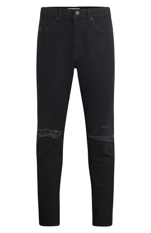 Shop Hudson Jeans Zack Ripped Skinny Jeans In Destructed Ink