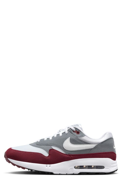 Shop Nike Air Max 1 '86 Og G Waterproof Spikeless Golf Shoe In Red/white/cool Grey