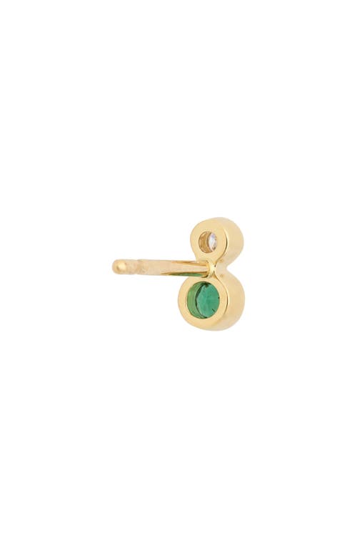 Bony Levy El Mar Stud Earrings In 18k Yellow Gold - Emerald
