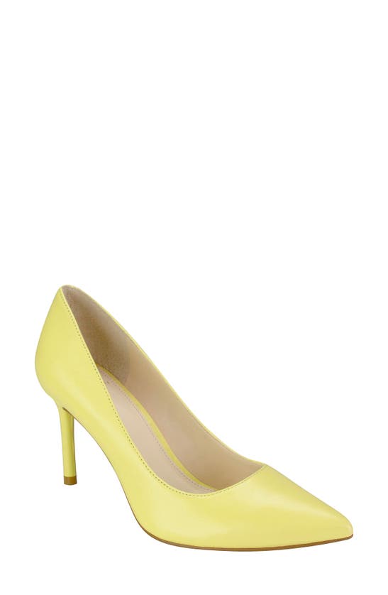 Marc Fisher Ltd Salley Pointed Toe Pump In Yellow