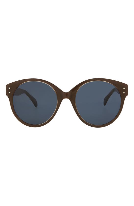 Alaïa 54mm Round Sunglasses In Brown Blue