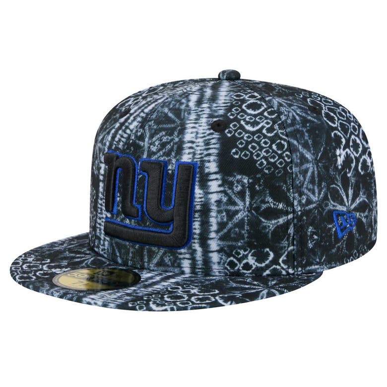 Shop New Era Black New York Giants Shibori 59fifty Fitted Hat