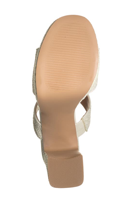 Steve Madden Stance Platform Slide Sandal In White