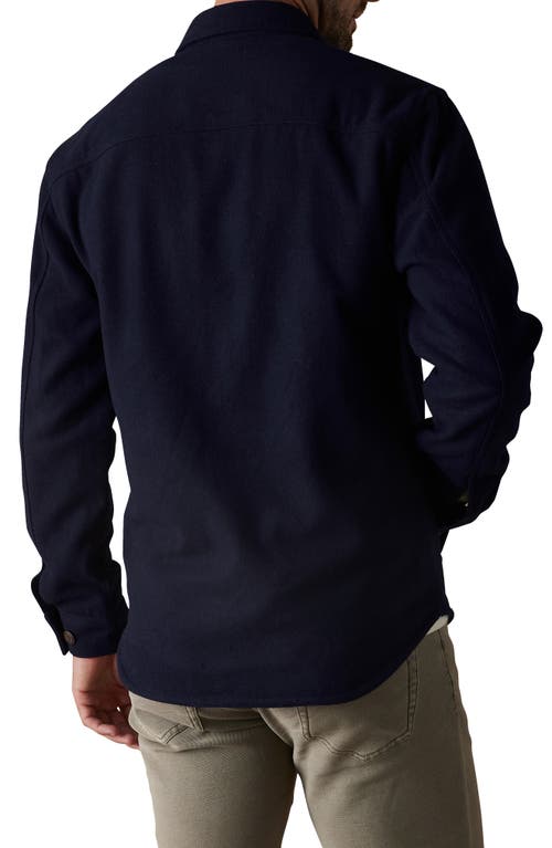 The Normal Brand Brisghtside Flannel Lined Workwear Jacket In Navy