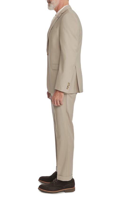 Shop Jack Victor Esprit Contemporary Fit Wool Suit In Tan