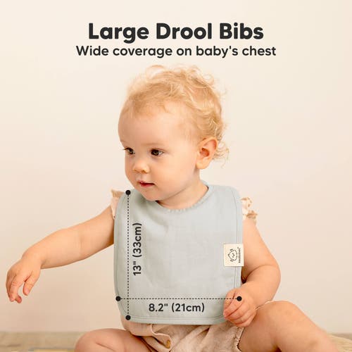 Keababies 8-pack Coast Drool Bibs In Embrace