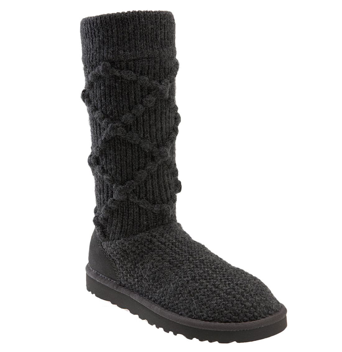 ugg grey knit boots