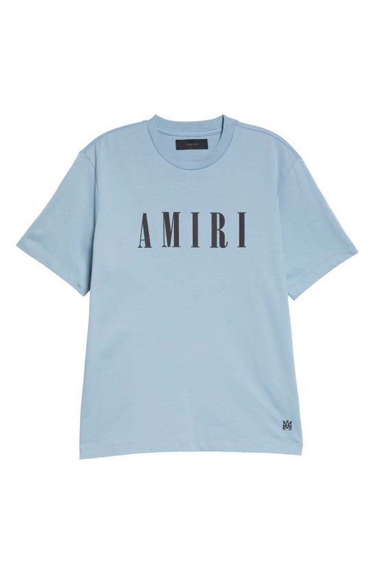 Shop Amiri Core Logo Cotton Graphic T-shirt In Ashley Blue