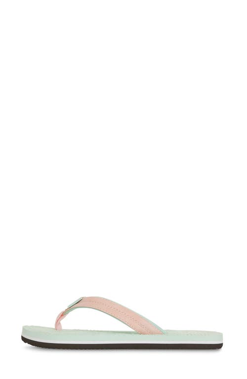 Floopi Textured Flip Flop Sandal In Green
