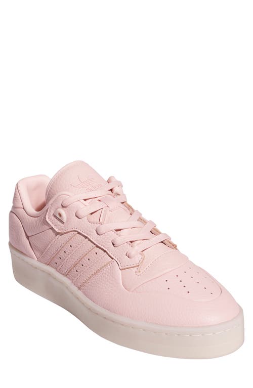 Shop Adidas Originals Adidas Rivalry Lux Low Top Basketball Sneaker In Pink/ivory/sandy Pink