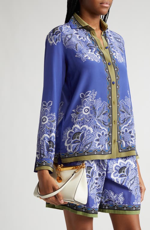 Etro Vela Mini Leather Shoulder Bag In White
