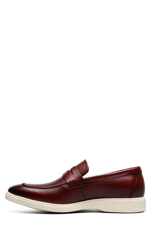 Shop Stacy Adams Spencer Penny Loafer In Burgundy