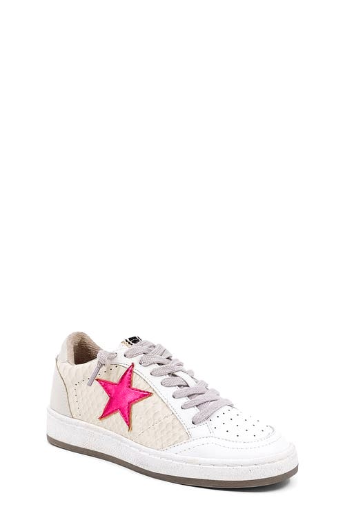 Shop Shushop Kids' Paz Sneaker In White/cherry