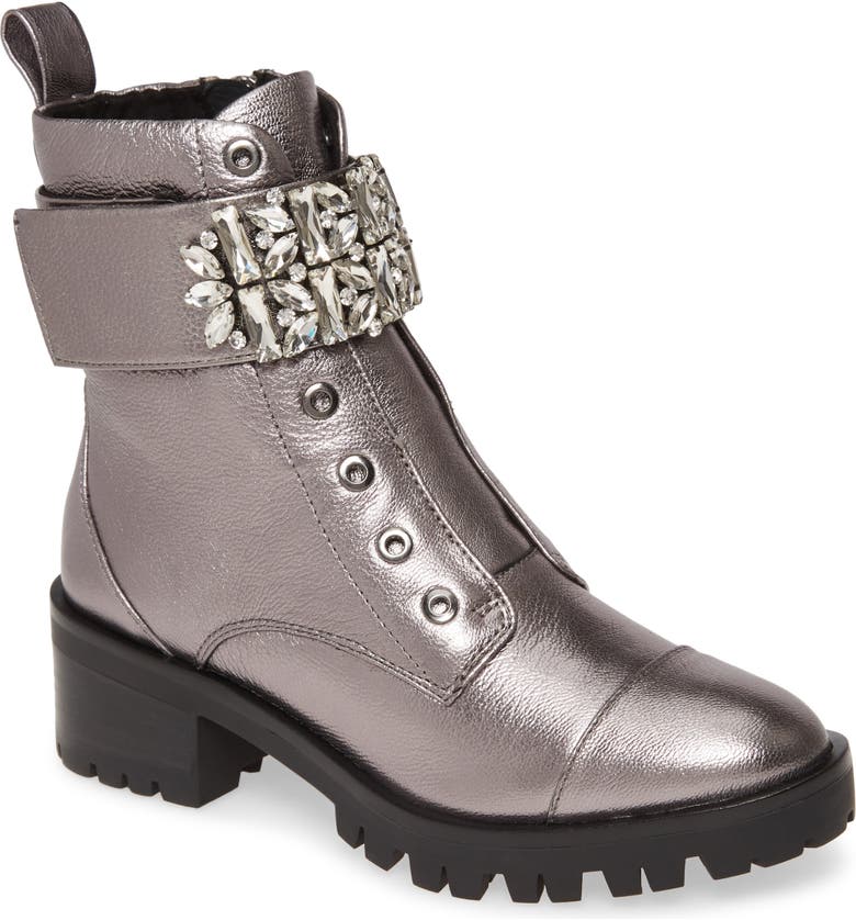 Karl Lagerfeld Paris Pippa Crystal Embellished Platform Boot (Women ...