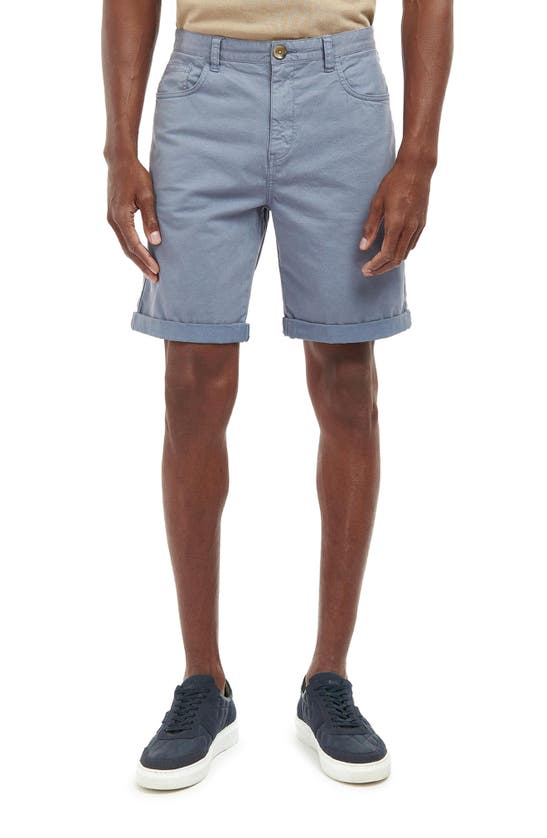 BARBOUR OVERDYED FIVE POCKET STRETCH TWILL SHORTS