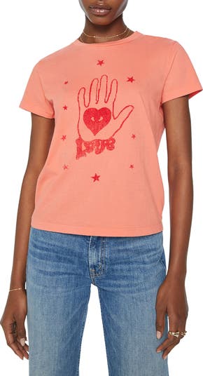 Stylish Peace Love Mom Long Sleeve Thermal Shirt - Size Large